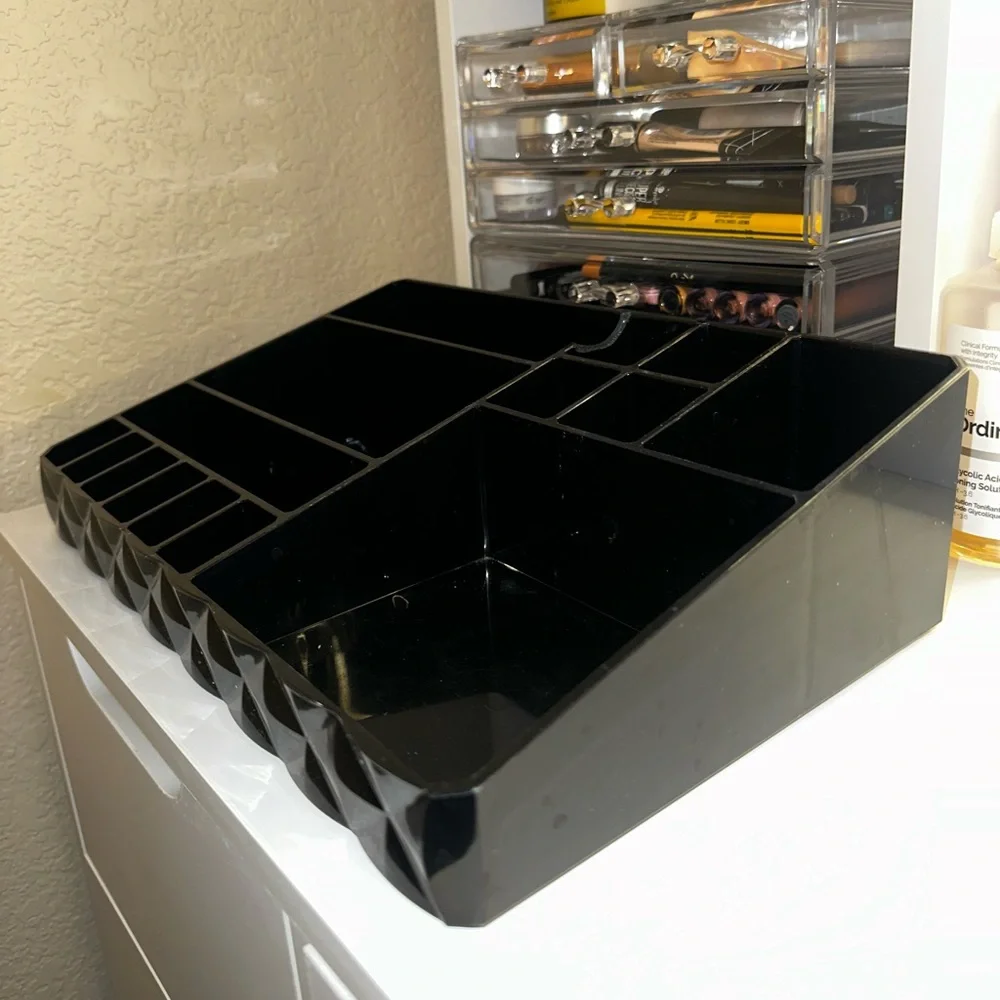 Black Makeup Organizer.